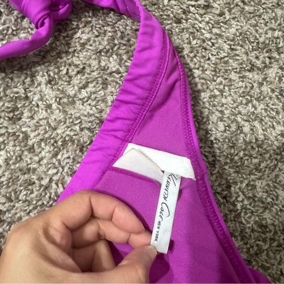 Kenneth Cole New York Fuschia Purple Ruffle Bikini Set - Picture 6 of 11